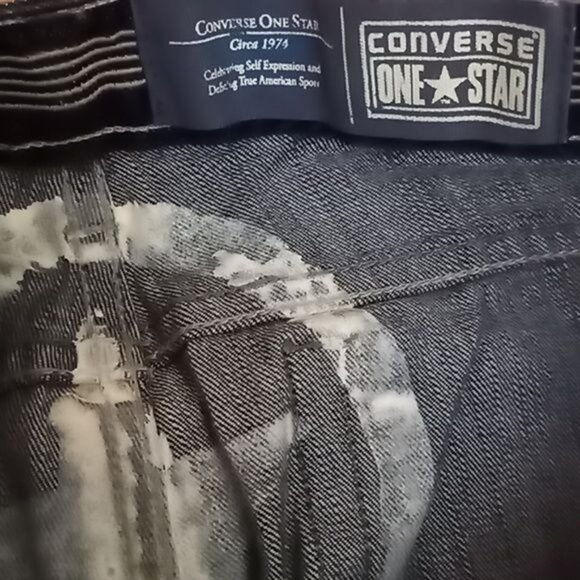 Converse One Star Dark Wash Denim Jeans Sz. 10 1% spandex - Picture 5 of 7